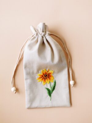 Haftowany woreczek na okulary