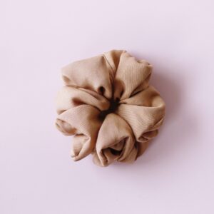 Scrunchie z tencelu beżowa
