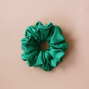 gumka do włosów typu scrunchie zielona