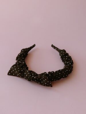 Opaska dla dziewczynki w kropki typu scrunchie Opaska dla dziewczynki w kropki typu scrunchie