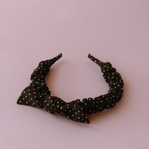 Opaska dla dziewczynki w kropki typu scrunchie