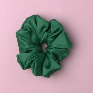 scrunchie zielona gumka do włosów